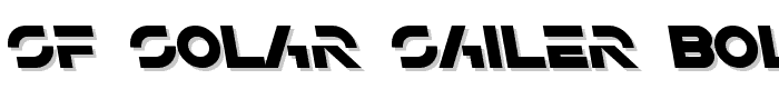 SF Solar Sailer Bold Italic font